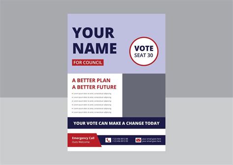 Election Flyer Template Design Political Flyer Design Vote Now