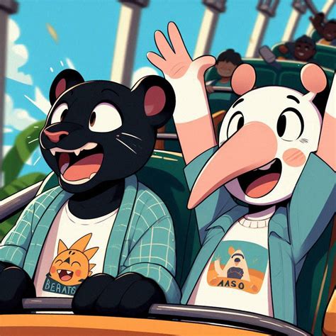 Kibi And Tao In A Rollercoaster By Mjan2305 On Deviantart