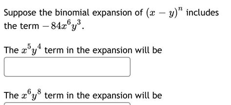 Binomial Theorem Homework Help Questions With Solutions Kunduz