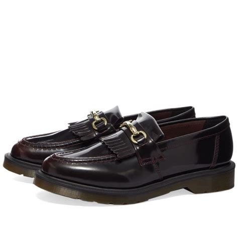 Dr Martens Adrian Snaffle Loafer Cherry Red Arcadia