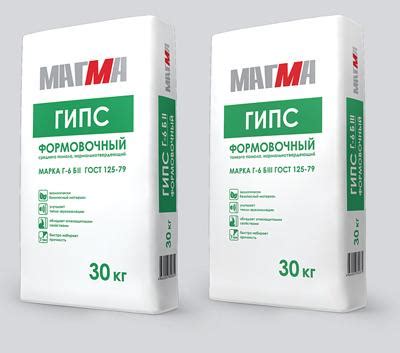Купить Гипс формовочный Г-6 30 кг в Брянске | «МегаСтрой»