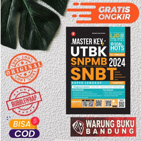 Jual BUKU THE MASTER KEY OF UTBK SNPMB SNBT 2024 SOAL DAN PEMBAHASAN