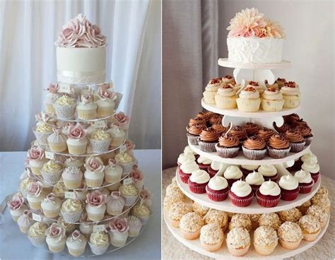 Bebé condado compuesto small wedding cake and cupcakes Perceptivo