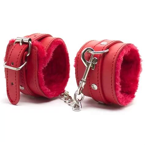 Furry Plush Handcuffs Leather Sex Hand Cuffs Adult Erotic Toys Bdsm Restraint Shackle Devices Sm