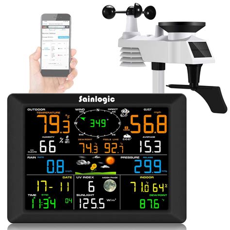 Buy Sainlogic WiFi Weather Station 10 2 Inch Large Display Wireless