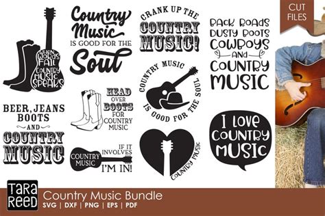 Country Music Svg And Cut Files For Crafters