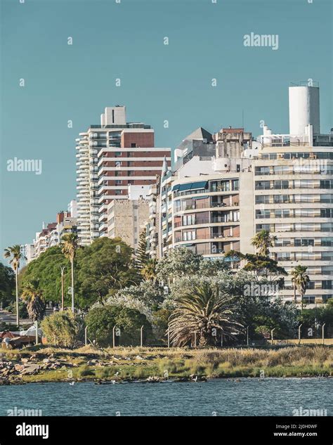 urban coastal scene montevideo uruguay stock photo alamy