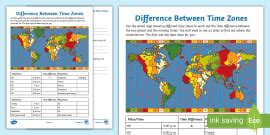 Time Zones Differentiated Labelling Activity Ks Twinkl