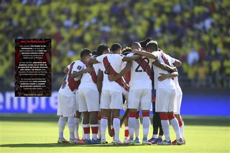 Perú Vs Ecuador Jugadores De La Selección Peruana Piden Aforo Al 100