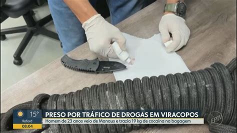 Passageiro é preso 19 kg de cocaína em bagagem despachada no