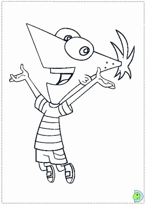 phineas  ferb coloring page coloring home