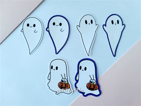 Ghost Sticker Set Halloween Stickers Waterproof Stickers Cute Stickers ...