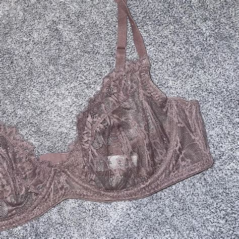 Free Postage Nude Dusty Pink Lace Underwired Bra Depop
