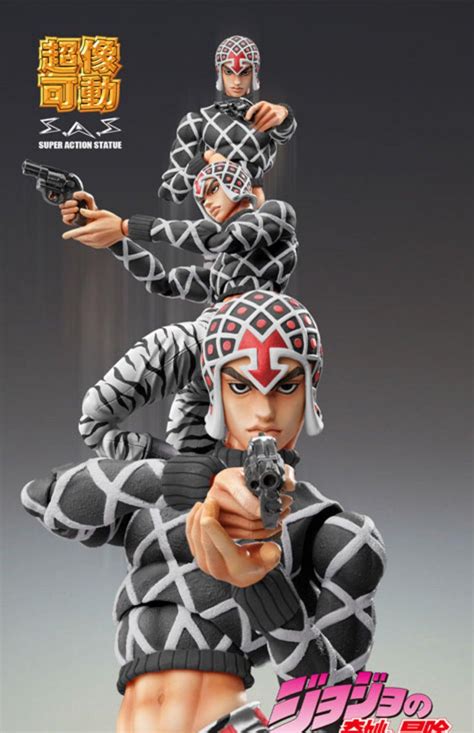 Super Action Series Guido Mista With Sex Pistols Ver Black JoJo S Bizarre Adventure Stardust
