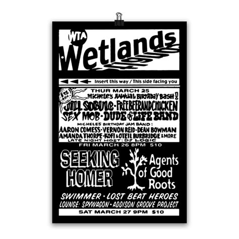 Wetlands Preserve Flyer Poster March 1999 Relix Marketplace