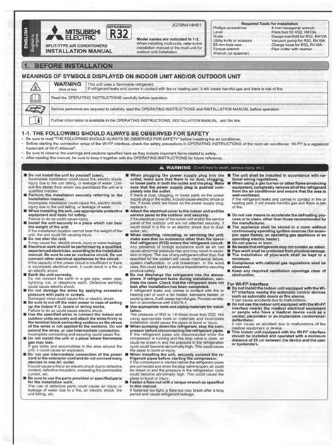 Mitsubishi Ntxmmx36a142aa Installation Manual