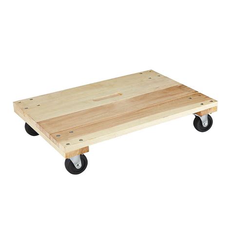 24 In X 16 In 1000 Lb Capacity Solid Deck Hardwood Dolly