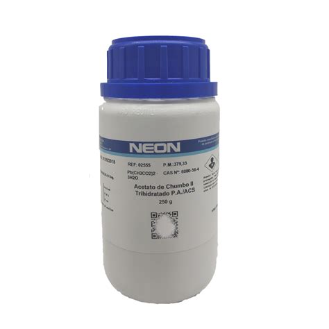 Acetato De Chumbo Ii Trihidratado Pa Acs 250gr Neon Ciruvix