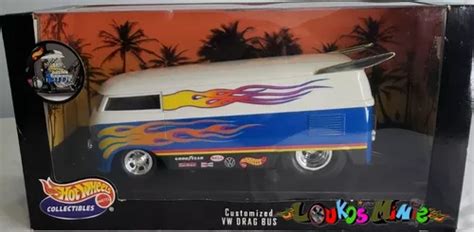 Hot Wheels Collectibles Customized Vw Drag Bus Escala 1 18 Frete grátis
