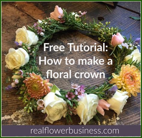 Floral Crown Tutorial - Real Flower Business
