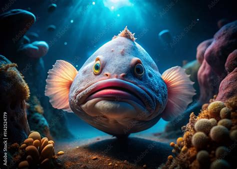 deep sea blobfish  light photography underwater creature