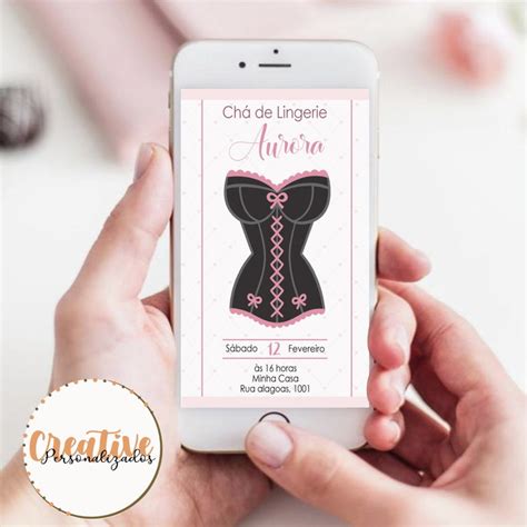 Convite Digital Ch De Lingerie Elo Produtos Especiais