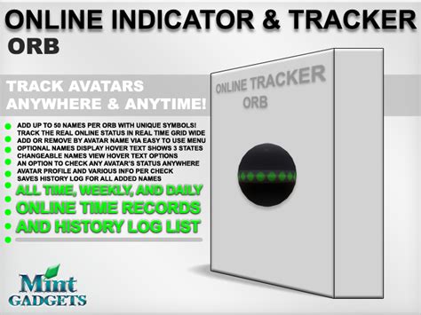 Second Life Marketplace - Mint Real Online Status Indicator & Tracker ...