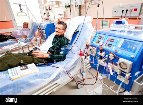 Haemodialysis. Patients Undergoing Haemodialysis Treatment. Limoges