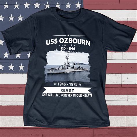 Uss Ozbourn Dd 846 Ready Fathers Day Veterans Day Uss Navy Ship Dilypod
