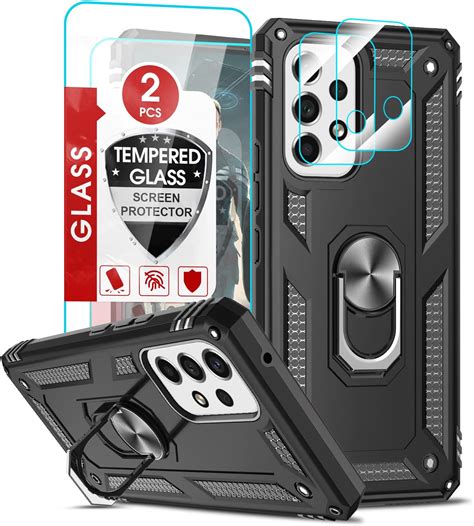 LeYi Hülle für Samsung Galaxy A53 5G mit 2 Panzerglas Schutzfolien ...