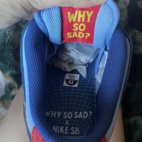 WHY SO SAD? X NIKE SB DUNK brand new with box... - Depop