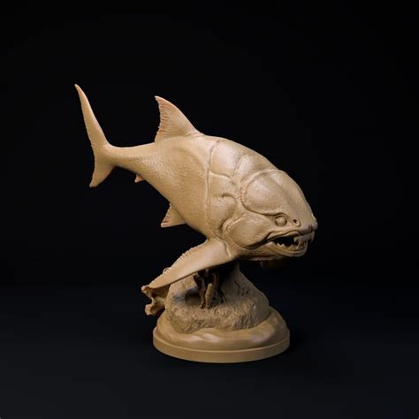 3d Printable Dunkleosteus 1 35 Scale Pre Supported Prehistoric Fish By