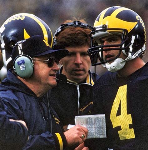 Bo Schembechler And Jim Harbaugh Michigan Football Michigan Sports Bo Schembechler