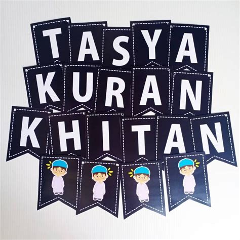 Jual READY BUNTING FLAGS BANNER TASYAKURAN KHITAN DEKORASI KHITANAN