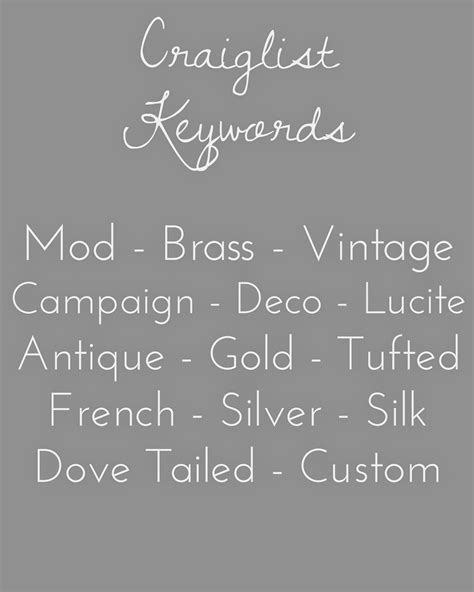 keywords for craigslist ads 2