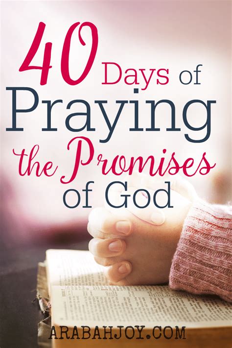40 Days Of Praying The Promises Of God The Trust Without Borders