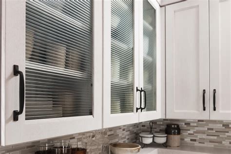 Glass Doors with Horizontal Reeded Textured Glass | Schuler Cabinetry ...