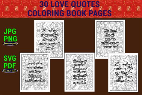 Valentine S Day Quotes Coloring Pages Graphic By Mehedi Hassan