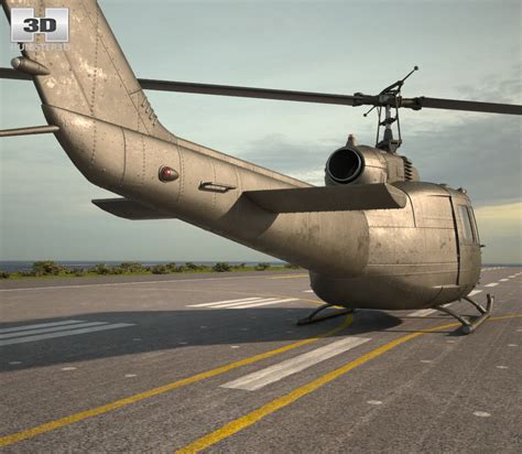 Bell UH-1 Iroquois 3D model - Aircraft on Hum3D