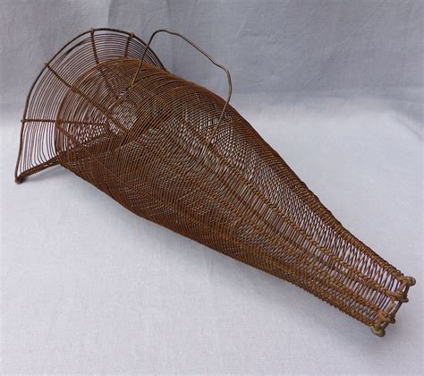 Early 20th century wire basket eel trap in Antique Fishing