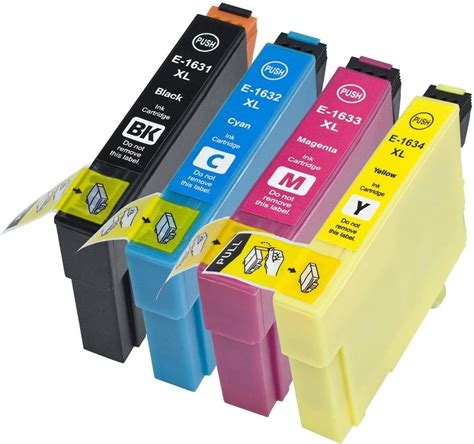 T 1631 1634 XL 1 Set Of 4 Multipack Epson 16XL Compatible Ink