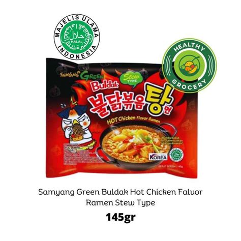 Jual Samyang Green Buldak Hot Chicken Flavor Ramen Stew Type 145gr Di Seller Healthygrocery