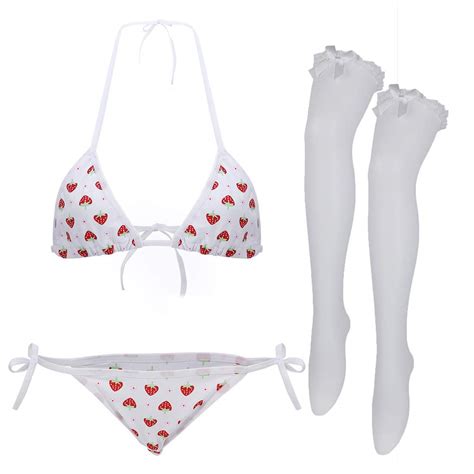 Buy Sporclosexy Cute Anime Lingerie For Women Kawaii Bra And Panty Set Japanese Cosplay Bikini