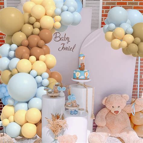 Blue Tan Brown Nude Balloons For Balloon Garland Kit Boho Brown Nude Balloons Neutral Blue