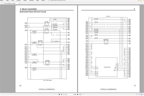 Toyota Corolla 2006 Electrical Wiring Diagram