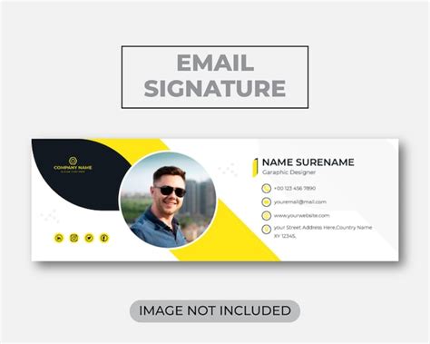 Premium Vector | Creative email signature template
