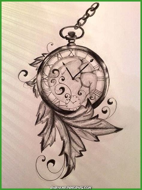 Top Des Dessins De Montre Gousset Tatouage Montre Gousset