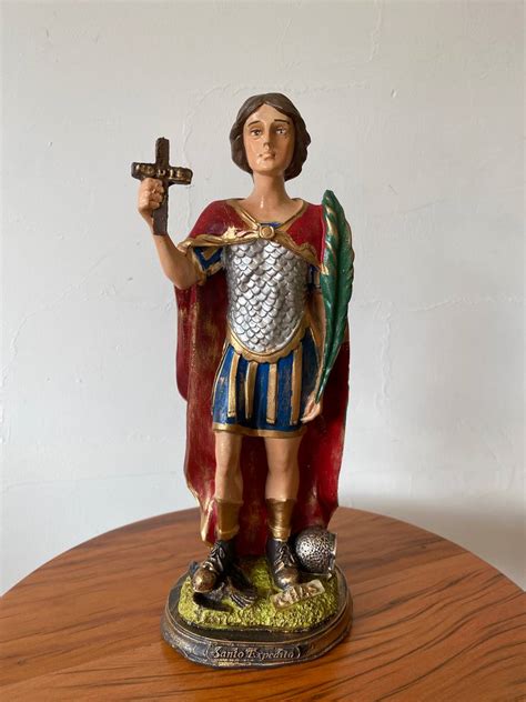 Santo Expedito Em Resina 30 Cm Arte Religiosa