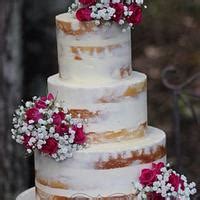 Semi Naked Cake With Fresh Flowers Cake By Sweet CakesDecor