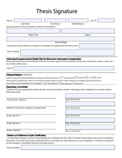 FREE 42 Thesis Templates In PDF